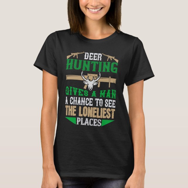 Camiseta Deer Hunting Funny Hunter American Hunting (Anverso)