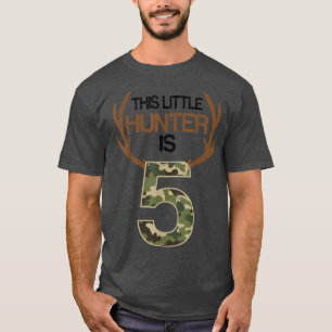 Camiseta Deer Hunting This Little Hunter Is 5 Years Happy M