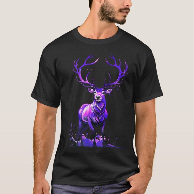 Camiseta Deer majestuoso (Anverso)