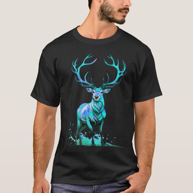 Camiseta Deer majestuoso (Anverso)