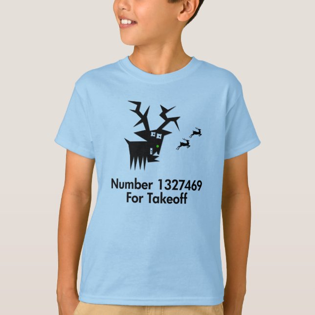 Camiseta Deer No X Para El Despegue (Anverso)