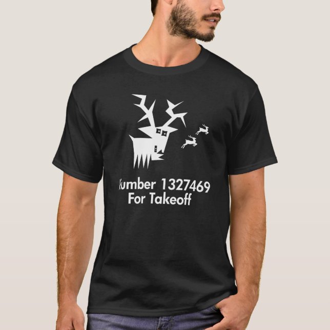 Camiseta Deer No X Para El Despegue (Anverso)