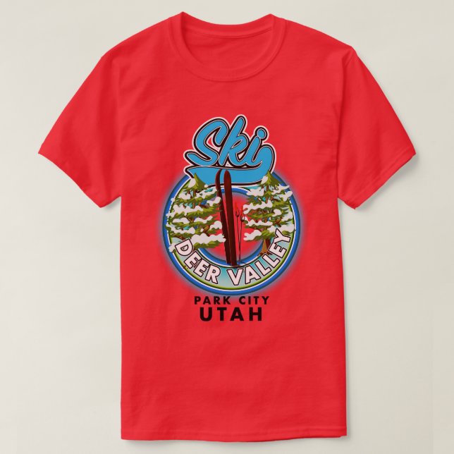 Camiseta Deer Valley Park City Utah Ski (Diseño del anverso)