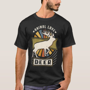 Camiseta Deer Vintage Classic Retro Animal