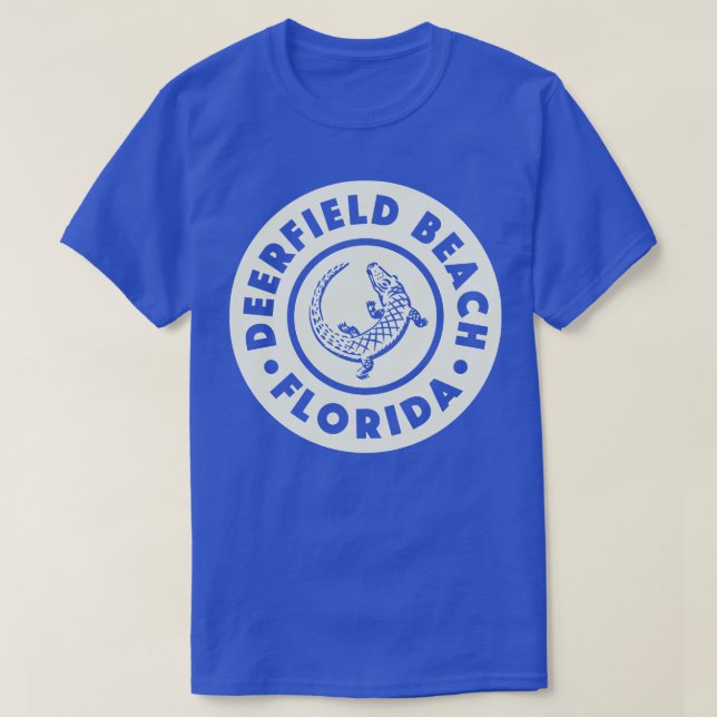 Camiseta Deerfield Beach Florida Circle Tan (Diseño del anverso)