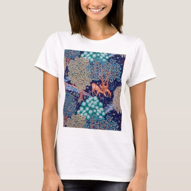 Camiseta Deers in the Forest, William Morris (Anverso)