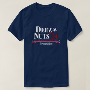 Camiseta Deez Nuts para presidente 2024 (azul)