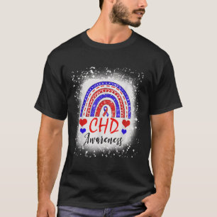 Camiseta Defecto Congénito Del Corazón Chd Con Bleached De