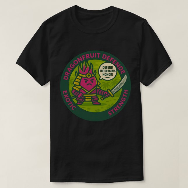 Camiseta Defend The Dragon's Honor Warrior Fruit  (Diseño del anverso)