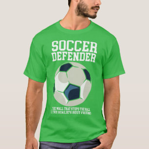 Camiseta Defender 1 La pared que detiene la bola 2 el gol