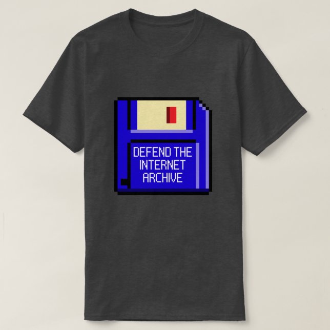 Camiseta Defender el disquete de Internet Archive (Diseño del anverso)