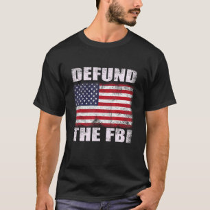 Camiseta Defender el FBI, Gobierno de Bandera Estadounidens