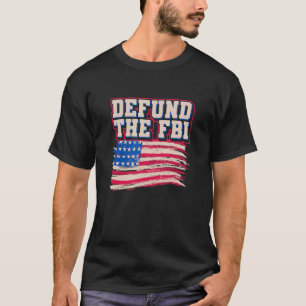 Camiseta Defender el FBI, Gobierno de Bandera Estadounidens