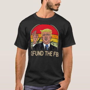 Camiseta Defender el FBI, la Oficina Federal Retro, contra 