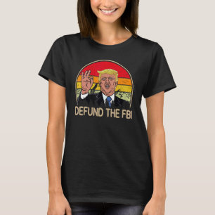 Camiseta Defender el FBI, la Oficina Federal Retro, contra 