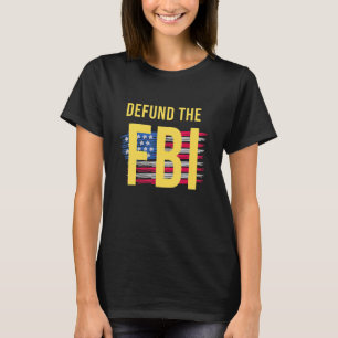 Camiseta Defender el FBI y la bandera estadounidense