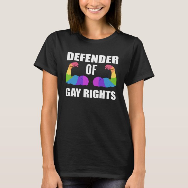 Camiseta Defender Gay Rights Equal Rights Activist (Anverso)