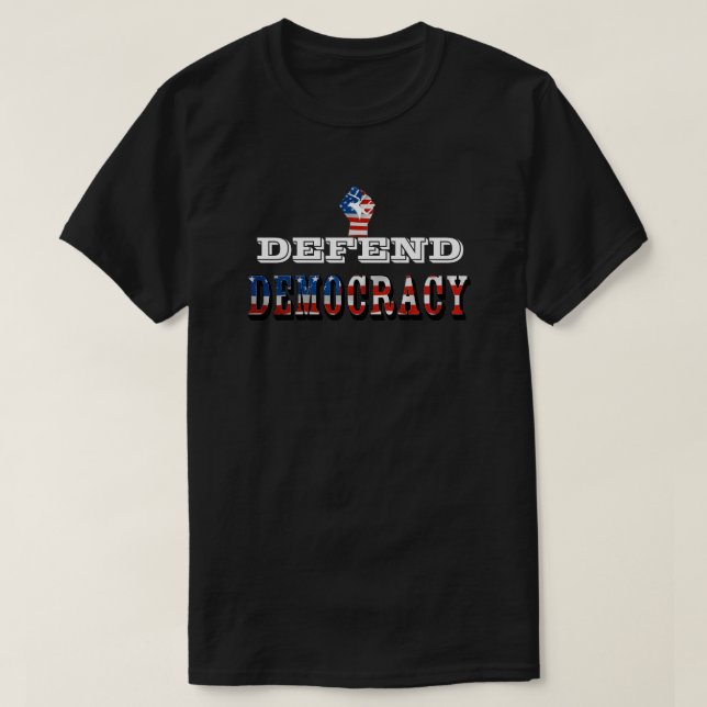 CAMISETA DEFENDER LA DEMOCRACIA (Diseño del anverso)