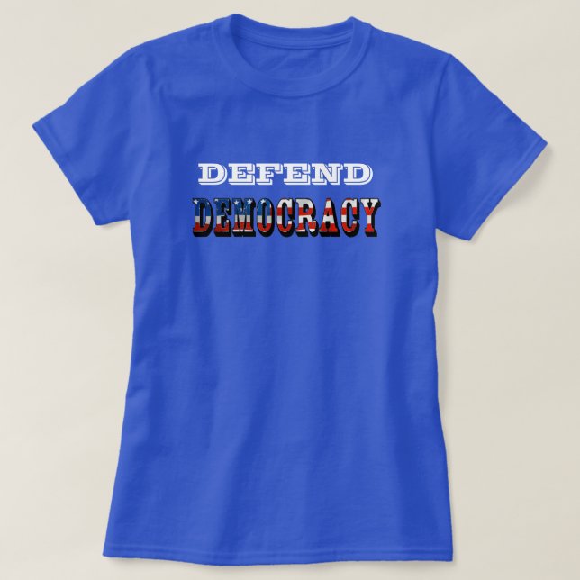 CAMISETA DEFENDER LA DEMOCRACIA (Diseño del anverso)