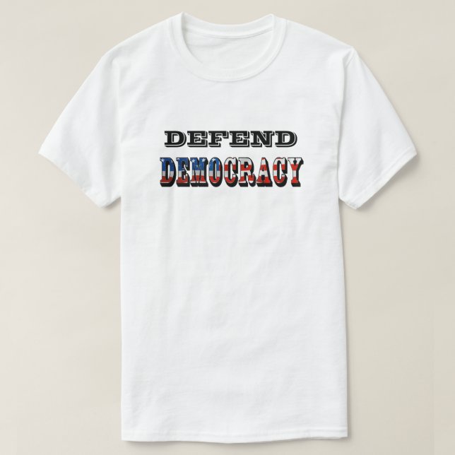 CAMISETA DEFENDER LA DEMOCRACIA (Diseño del anverso)