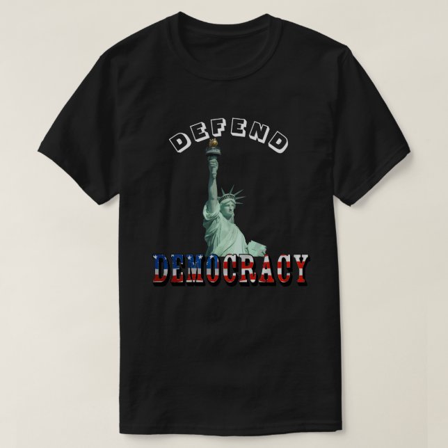 CAMISETA DEFENDER LA DEMOCRACIA (Diseño del anverso)