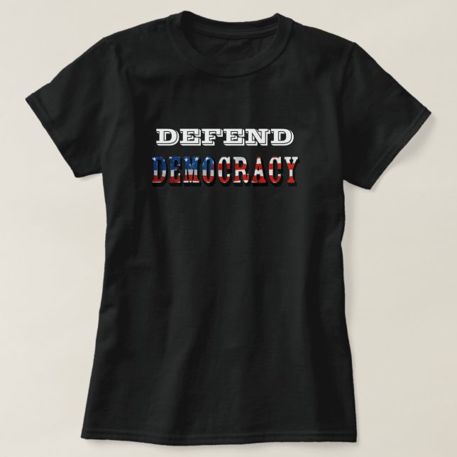 CAMISETA DEFENDER LA DEMOCRACIA (Diseño del anverso)