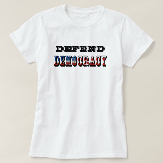 CAMISETA DEFENDER LA DEMOCRACIA (Diseño del anverso)