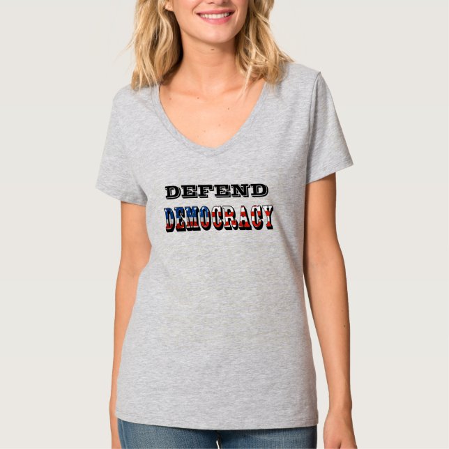 CAMISETA DEFENDER LA DEMOCRACIA (Anverso)