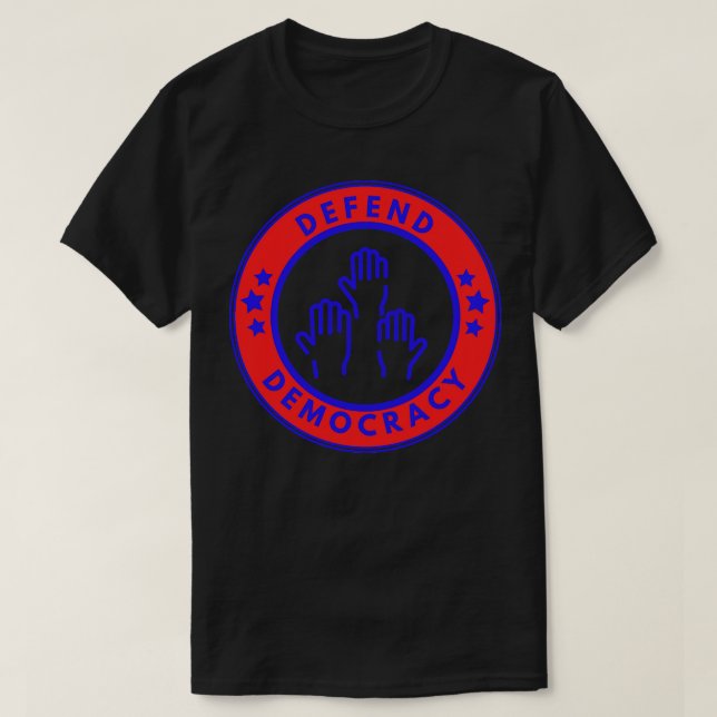 Camiseta Defender la democracia 10 (Diseño del anverso)