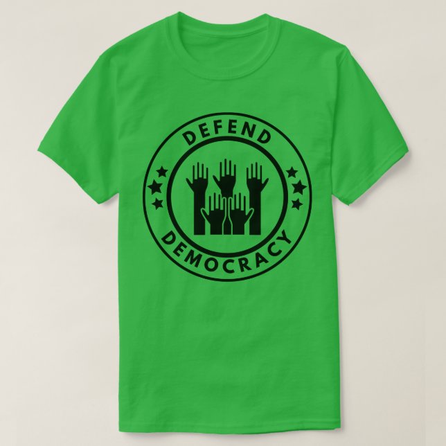 Camiseta Defender la democracia 2 (Diseño del anverso)