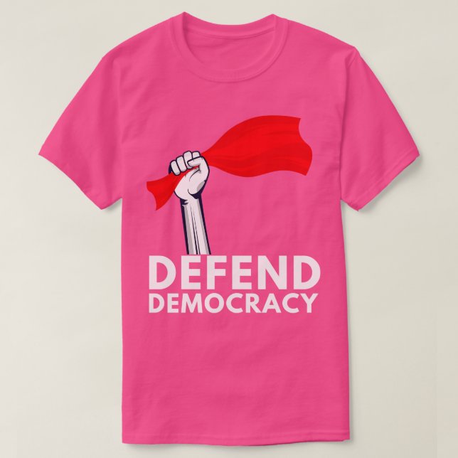 Camiseta Defender la democracia 5 (Diseño del anverso)