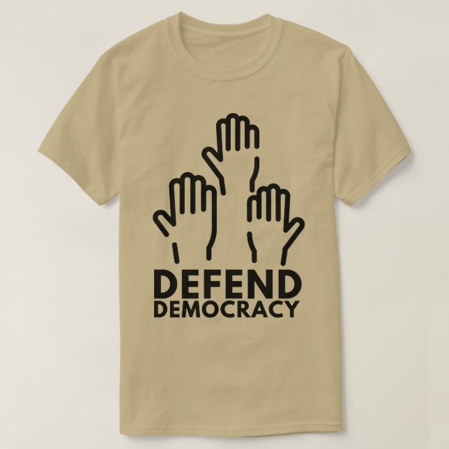 Camiseta Defender la democracia 6 (Diseño del anverso)
