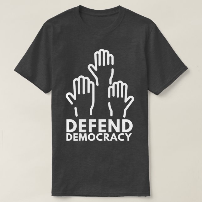 Camiseta Defender la democracia 7 (Diseño del anverso)