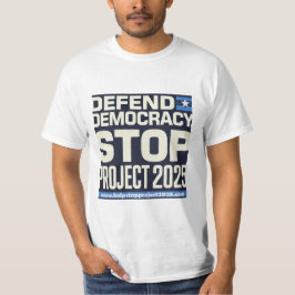 Camiseta Defender la democracia, Stop Project 2025