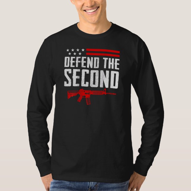 Camiseta Defender La Segunda Enmienda Pro Gun Usa Ar15 Rifl (Anverso)