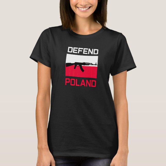 Camiseta Defender Polonia Bandera Polaca Ak 47 Ak 74 (Anverso)