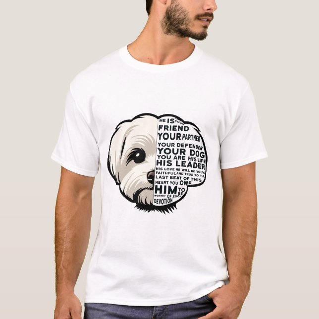 Camiseta Defender tu maltés (Anverso)