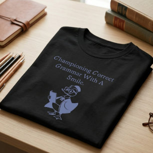 Camiseta Defendiendo la gramática correcta con un diseño so