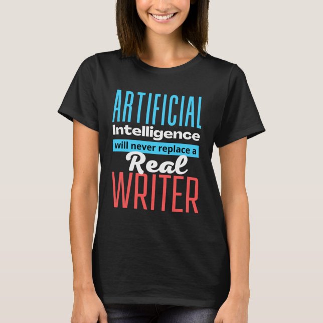 Camiseta Defending the Work of a Writer  AI (Anverso)
