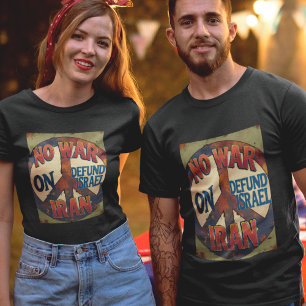 Camiseta Defensa antiguerra contra la intriga de la solidar