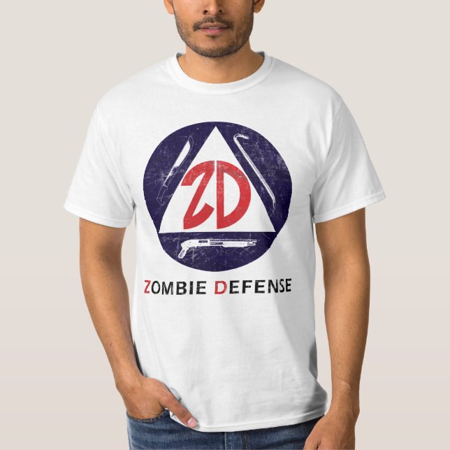 Camiseta Defensa del zombi (Anverso)