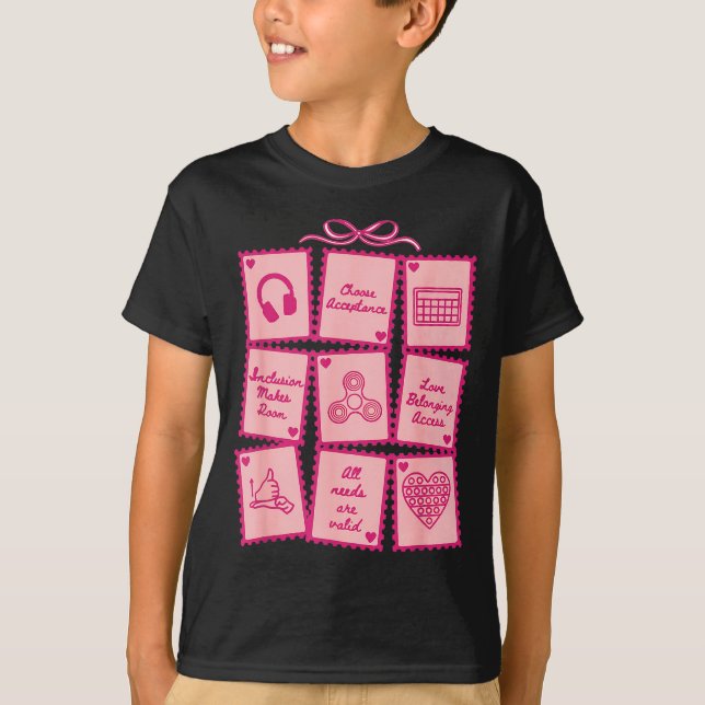 Camiseta Defensa Inclusión Sello de San Valentín Educación  (Anverso)