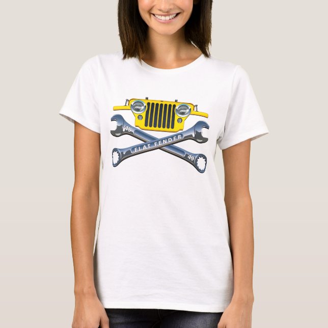 Camiseta Defensa plana muy amarilla de CJ2A (Anverso)
