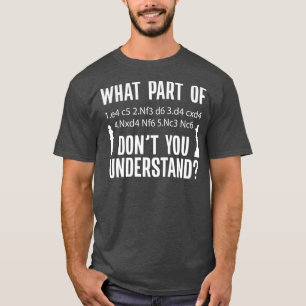 Camiseta Defensa siciliana de ajedrez mueve noción por ajed