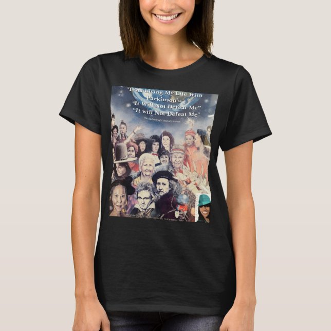 Camiseta “Defensor: “Alguien que amo tiene Parkinson (Anverso)