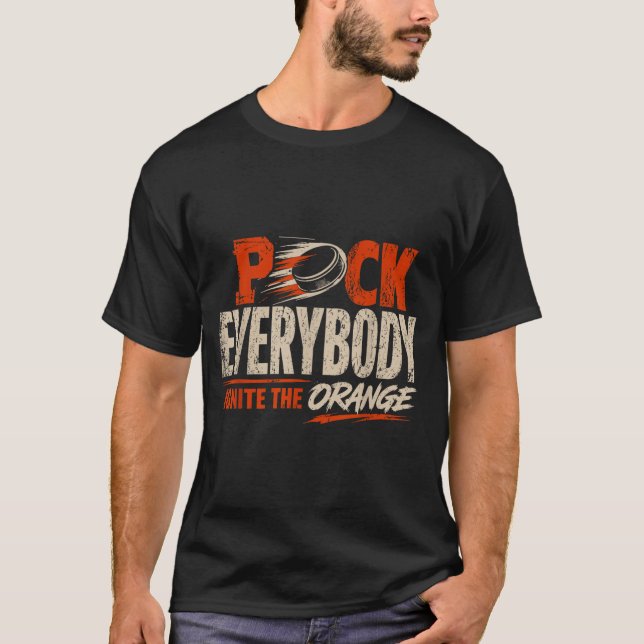 Camiseta Defensor de hockey naranja 2 (Anverso)