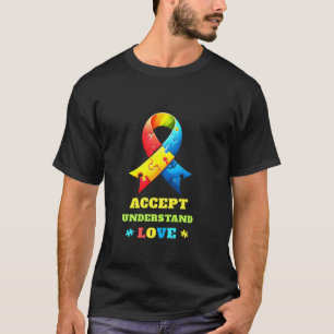 Camiseta Defensor de la cinta de rompecabezas de aceptación