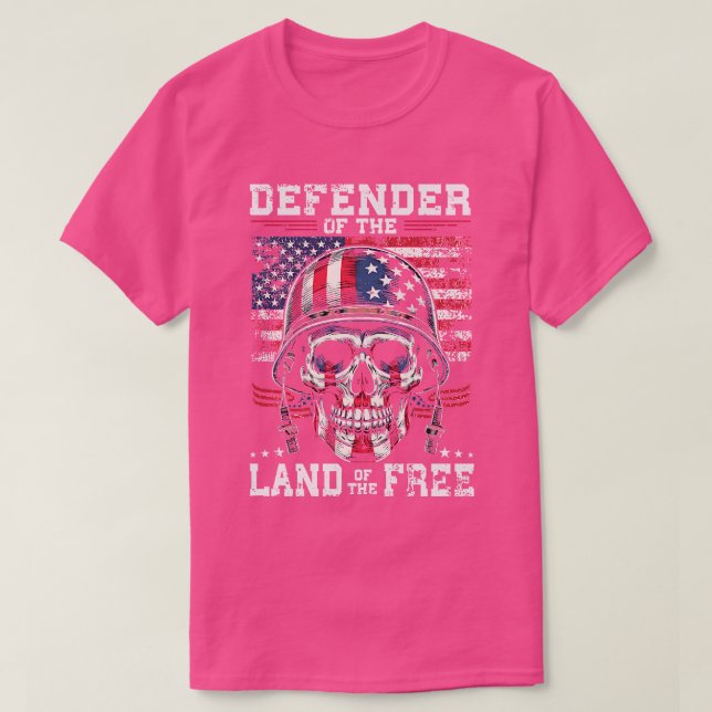 Camiseta Defensor de la tierra de los libres (Diseño del anverso)