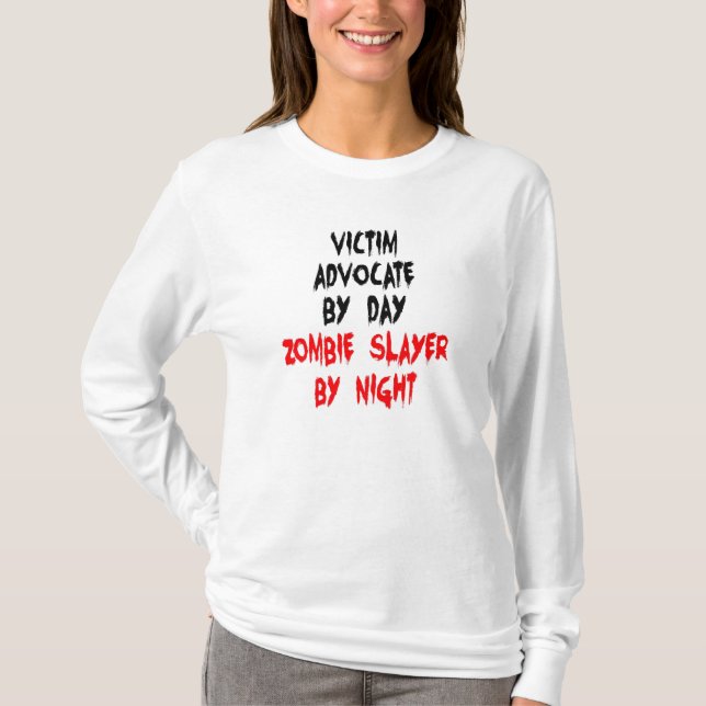 Camiseta Defensor de la víctima de Zombie Slayer (Anverso)