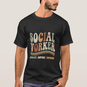 Camiseta Defensor del trabajador social apoyo empoderar tra